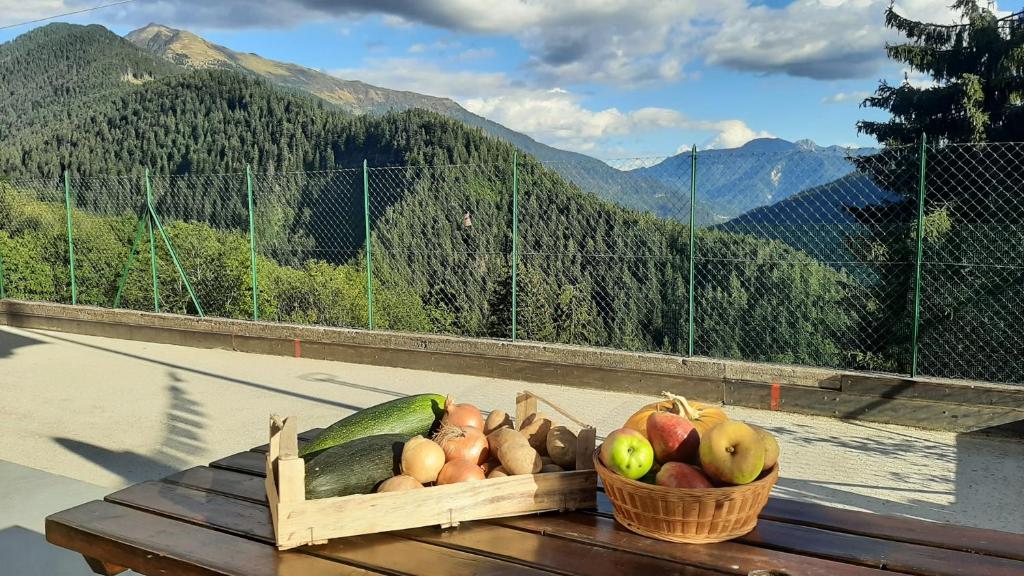 Nespecifikovaný výhled na hory nebo výhled na hory při pohledu z hotelu