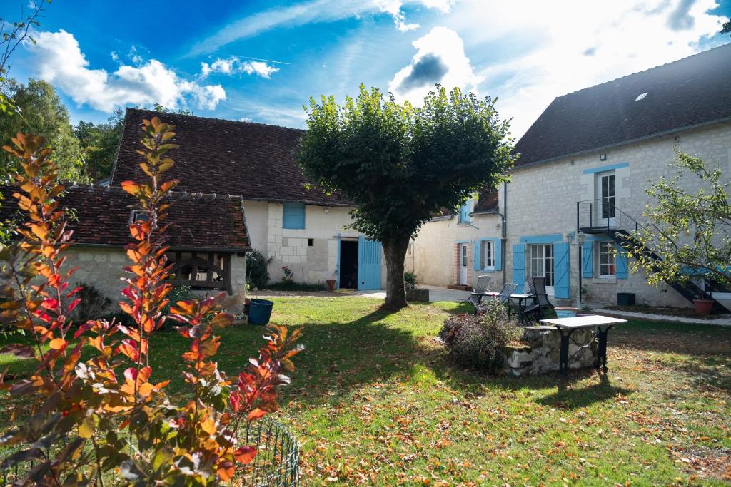 Zahrada ubytování Le Moulin Bleu