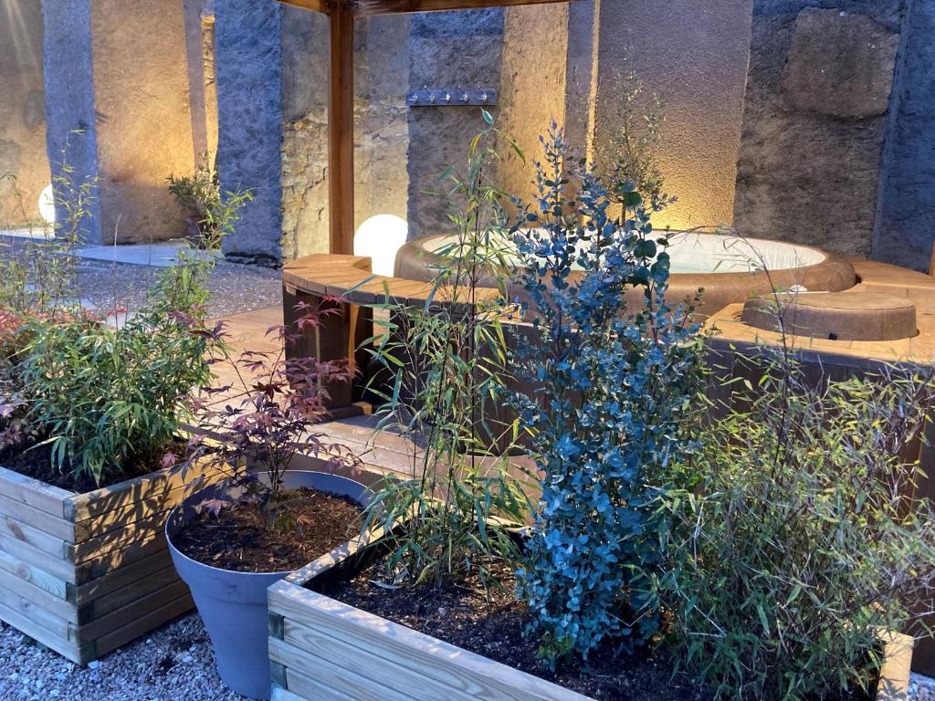 Zahrada ubytování B&B Vassy Etaule