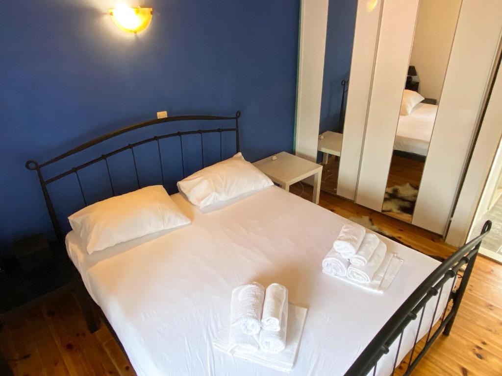 Posteľ alebo postele v izbe v ubytovaní Apartman Robi