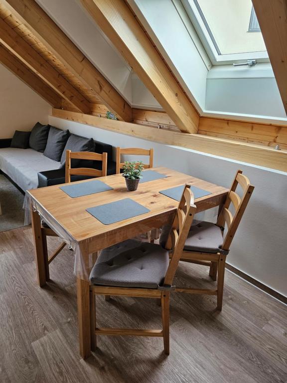 Istumisnurk majutusasutuses Apartmán MÁJA Mikulov
