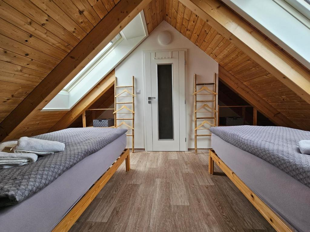 Voodi või voodid majutusasutuse Apartmán MÁJA Mikulov toas