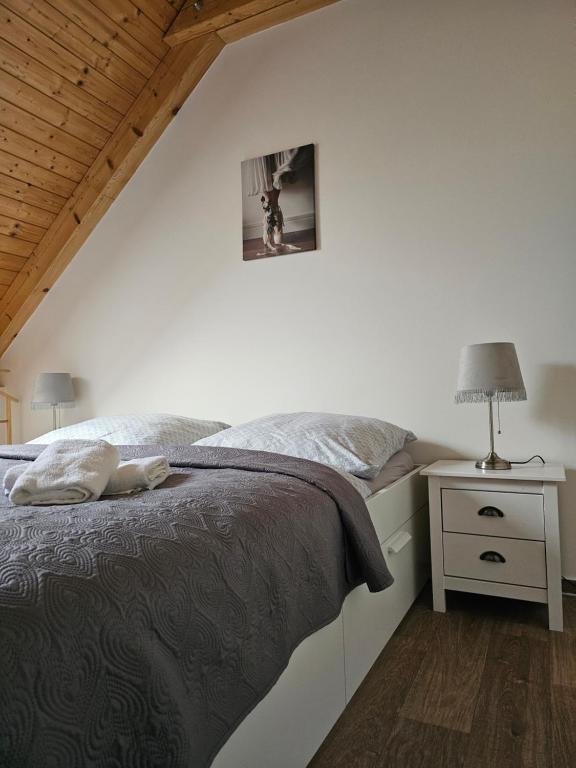 Voodi või voodid majutusasutuse Apartmán MÁJA Mikulov toas