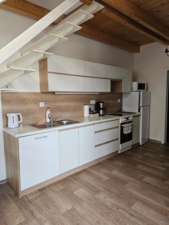 Köök või kööginurk majutusasutuses Apartmán MÁJA Mikulov