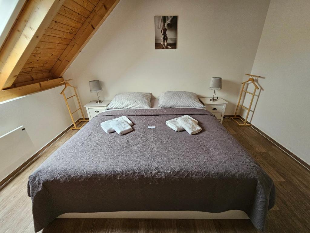 Voodi või voodid majutusasutuse Apartmán MÁJA Mikulov toas