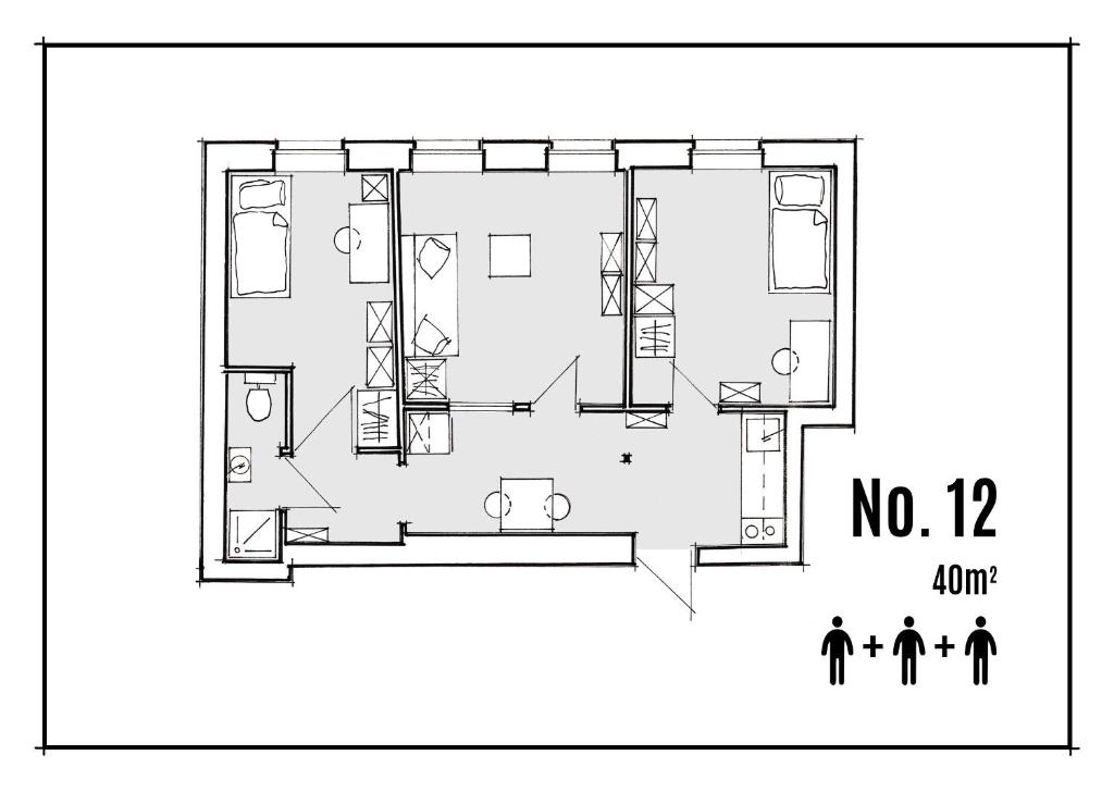 Dom KD KRUK - Twee Slaapkamers Appartement