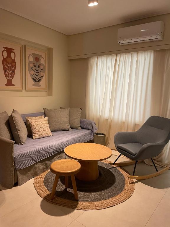 Posezení v ubytování Agrinio ART Suites