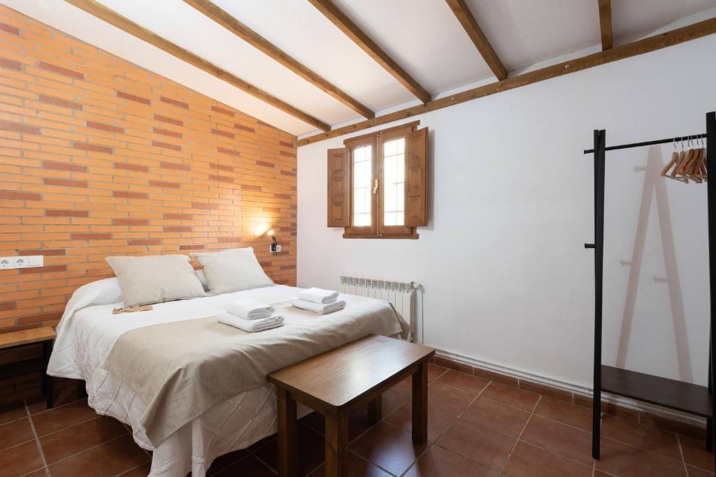 Postel nebo postele na pokoji v ubytování Apartamentos Econatur