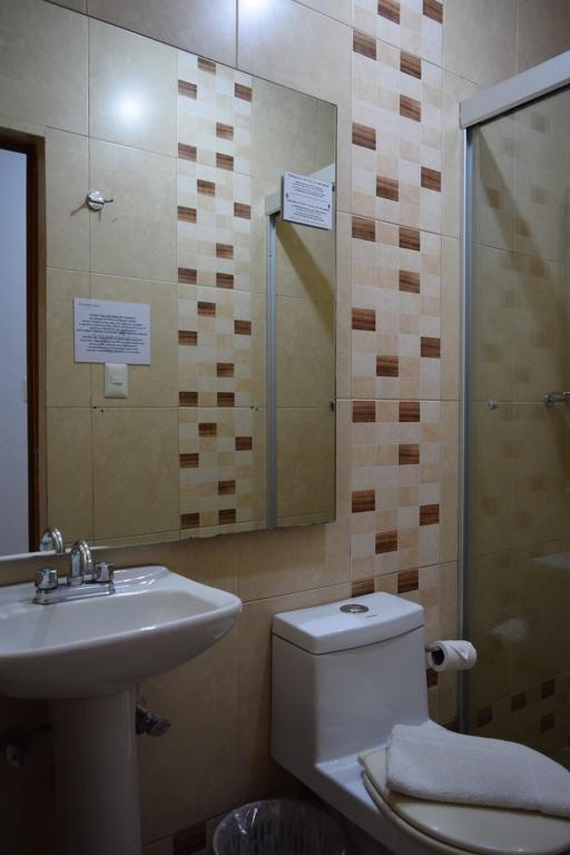 Koupelna v ubytování Casa Miranda Morelos