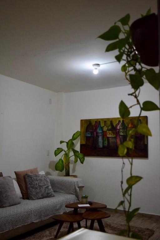 Posezení v ubytování Casa Miranda Morelos