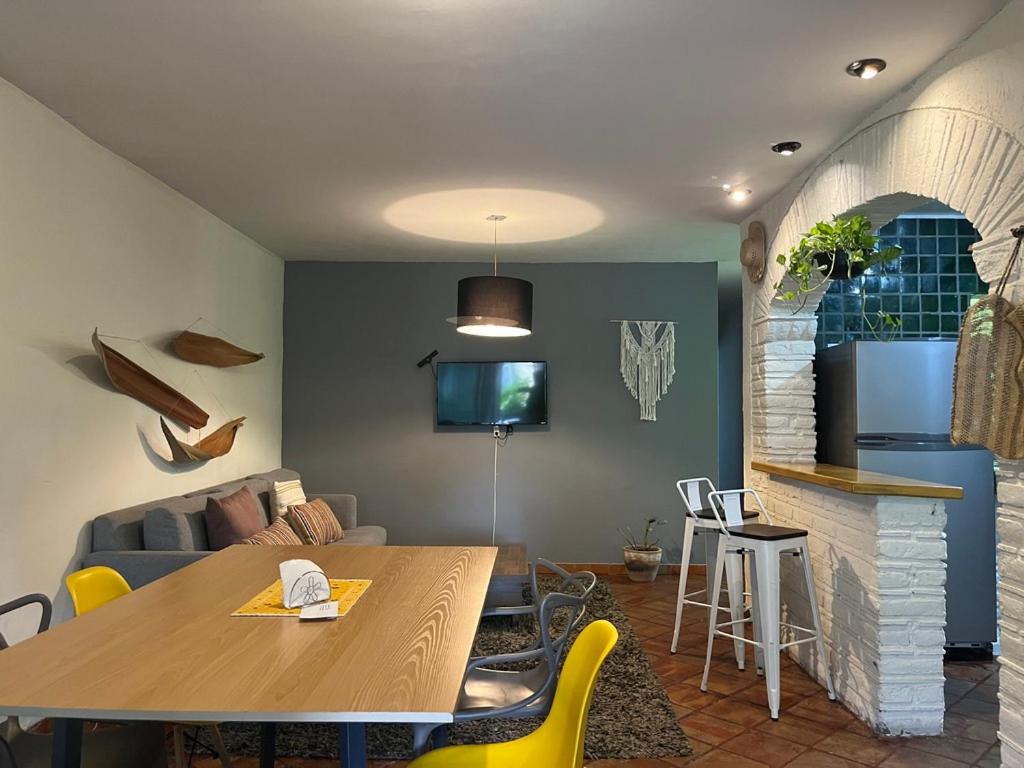 Posezení v ubytování Casa Miranda Morelos