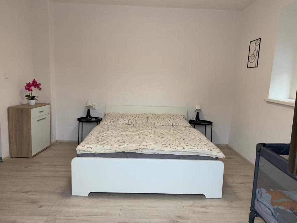 Postel nebo postele na pokoji v ubytování Apartmán 101