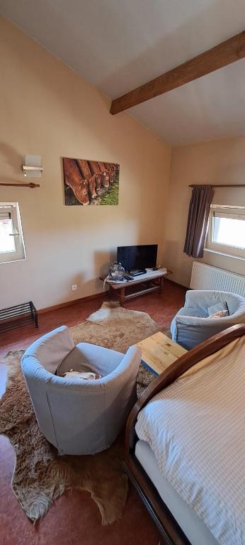 Postel nebo postele na pokoji v ubytování B&B Euverbraeke