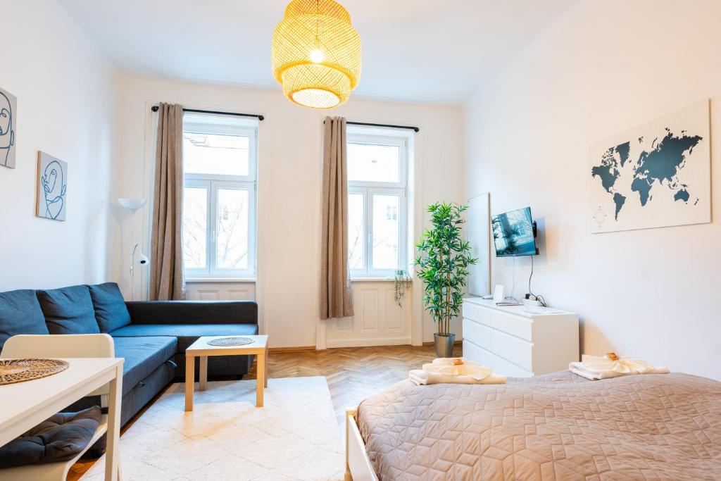 Vienna Living Apartments - Traisengasse tesisinde bir oturma alanı