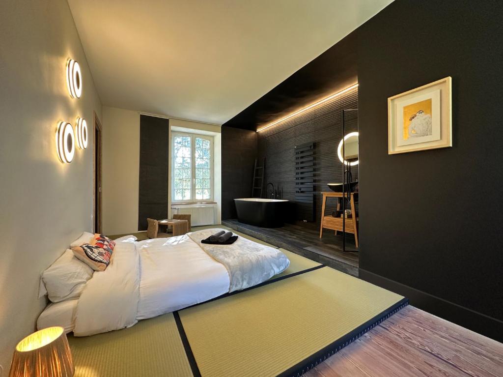 Le SAN - Chambre d'hôtes INCLUSIVE & ÉCORESPONSABLE - Habitación Doble De Lujo Con Baño