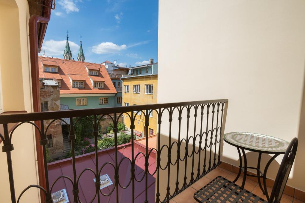 Balkón nebo terasa v ubytování Penzion U Kubesa - Adults only