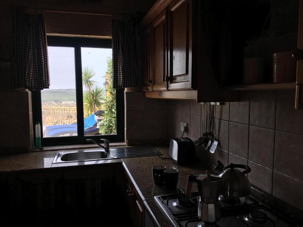 Kuchyň nebo kuchyňský kout v ubytování Islandlife Farmhouse with view Ta'Pitra