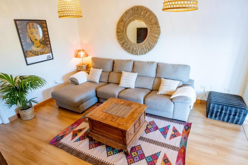 Χώρος καθιστικού στο Casa Lula