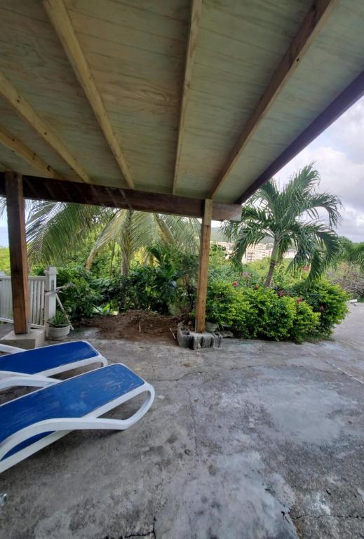A garden outside Beachfront Cozy Apt