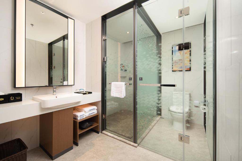 Koupelna v ubytování Hampton by Hilton Foshan Shunde Beijiao