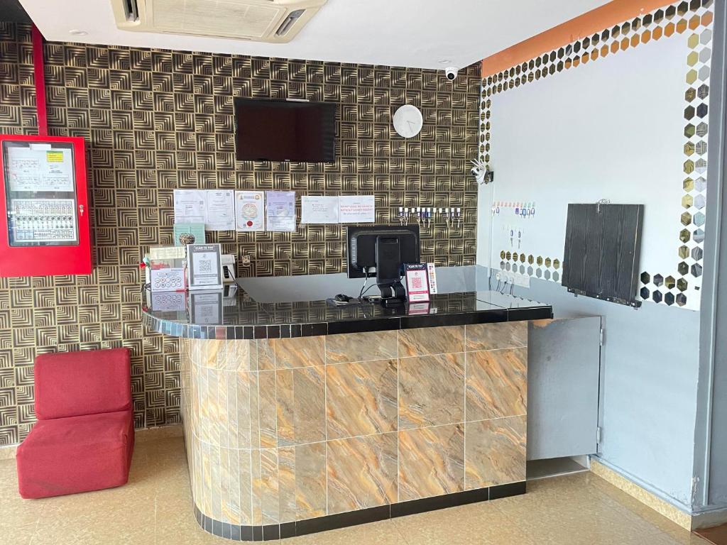 Kuchyň nebo kuchyňský kout v ubytování Hotel Global Subang