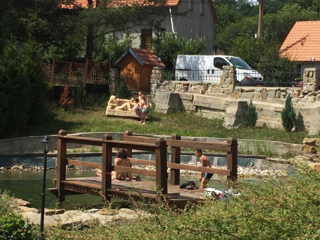 Zahrada ubytování Penzion U Černého Potoka