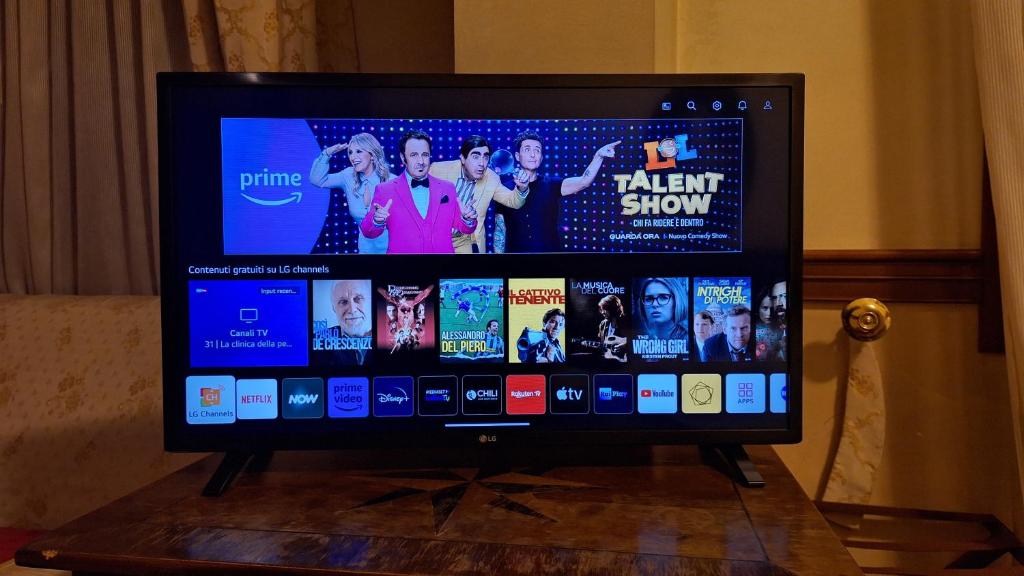TV a/nebo společenská místnost v ubytování Hotel Minerva