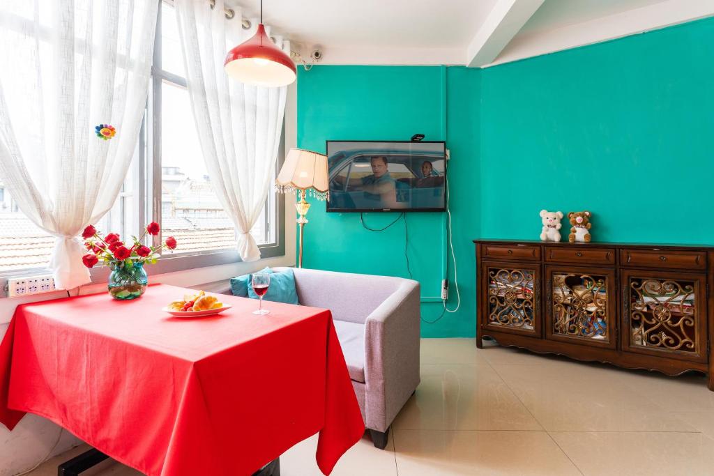 Televisi dan/atau pusat hiburan di Changsha Fuxiangyuan International Hostel