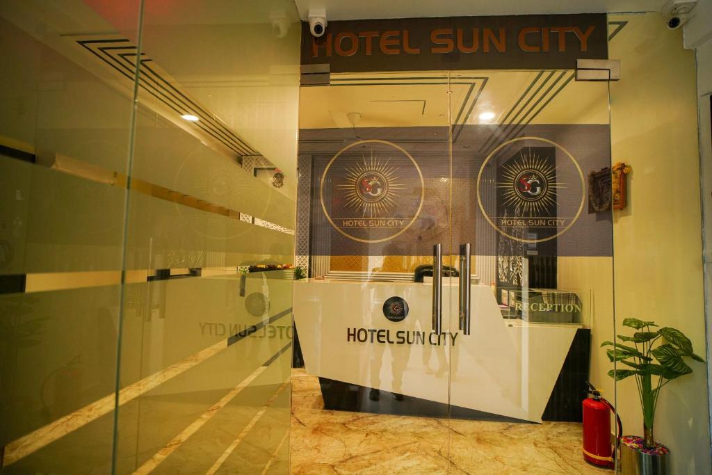 Koupelna v ubytování Hotel Suncity