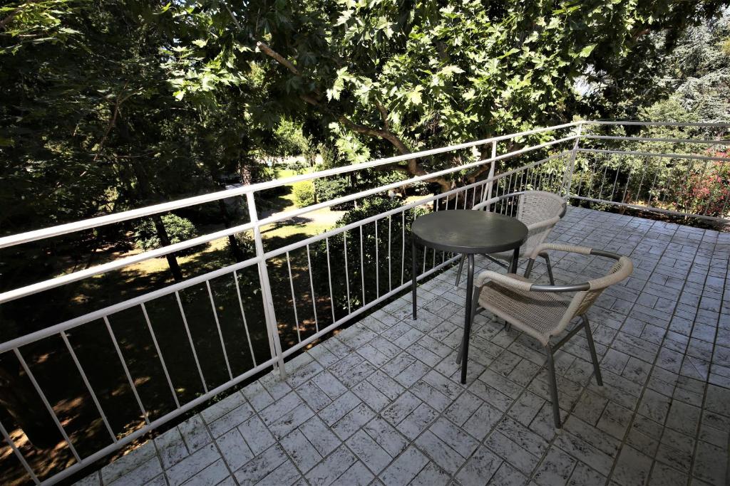 Balkón nebo terasa v ubytování Depandansa Vista Parco, Izola