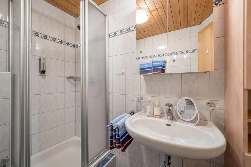 Koupelna v ubytování Appartement Breitlehn