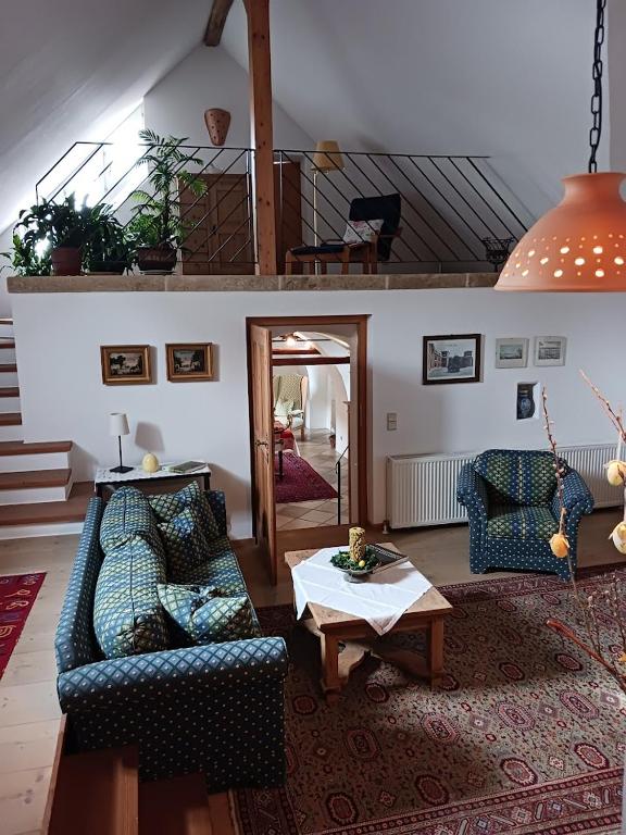 Posezení v ubytování Gästehaus Hans Moser