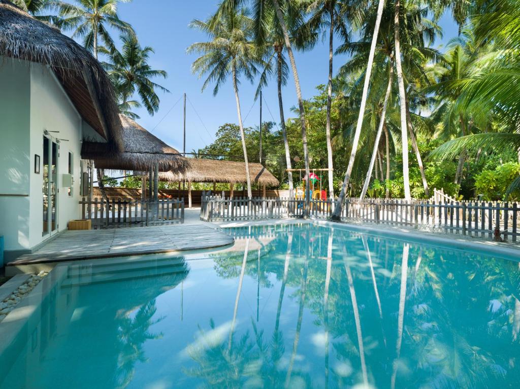 Bazén v ubytování Amilla Maldives nebo v jeho okolí