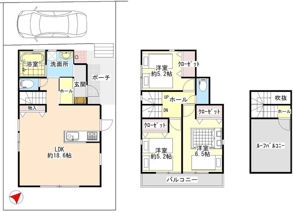 湘南片瀬HOMEの見取り図または間取り図