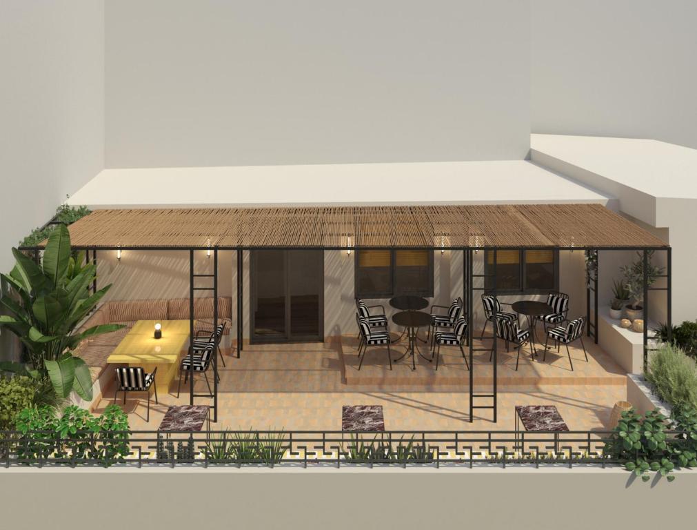 Balkón alebo terasa v ubytovaní Astikon House