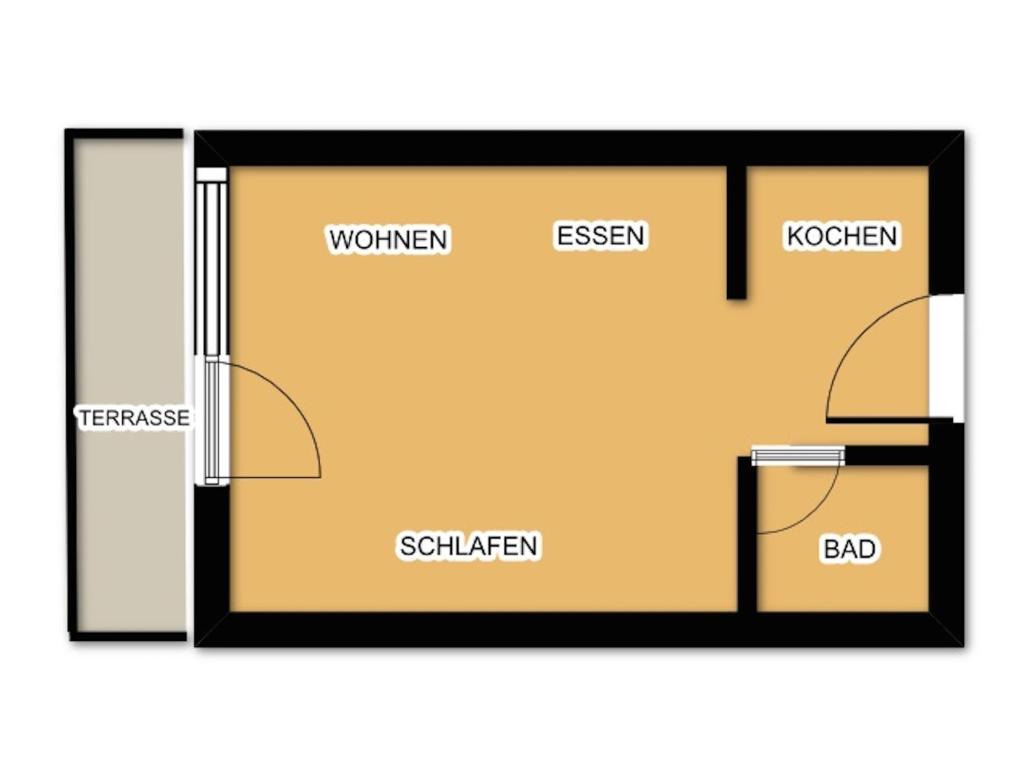 Půdorys ubytování Ferienwohnung Bahari Zermatt