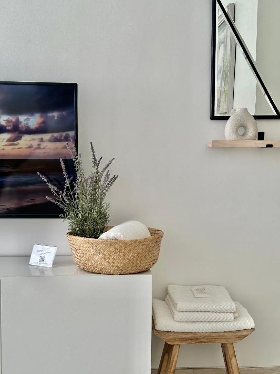 Televízia a/alebo spoločenská miestnosť v ubytovaní Torremolinos Center Apartment
