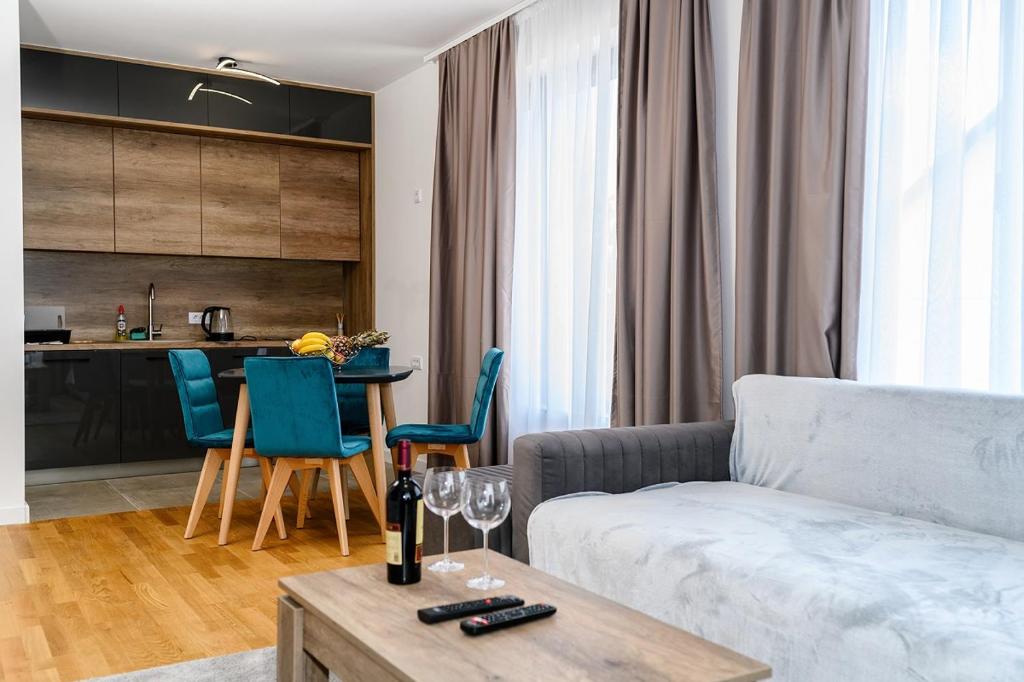 Majoituspaikan Aspectus apartmani Divcibare keittiö tai keittotila