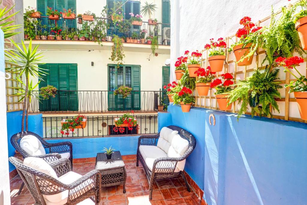 A balcony or terrace at Charming Patio by Hello Homes Sitges