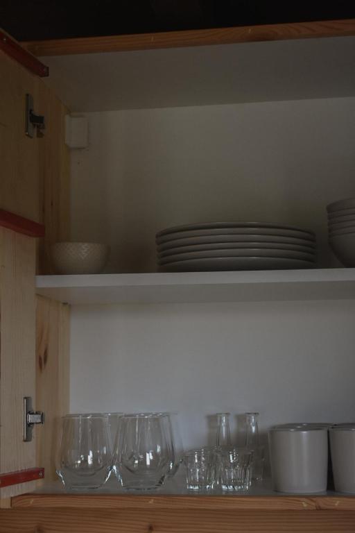 Kuchyň nebo kuchyňský kout v ubytování Ozoni & Sauna