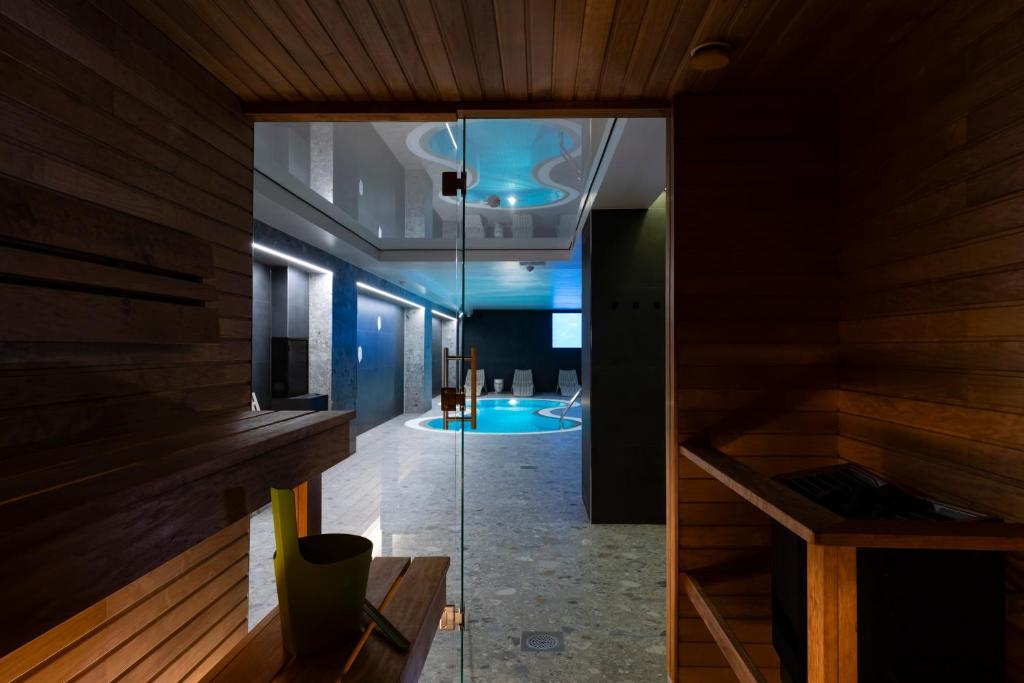 TV a/nebo společenská místnost v ubytování U11 Hotel & SPA
