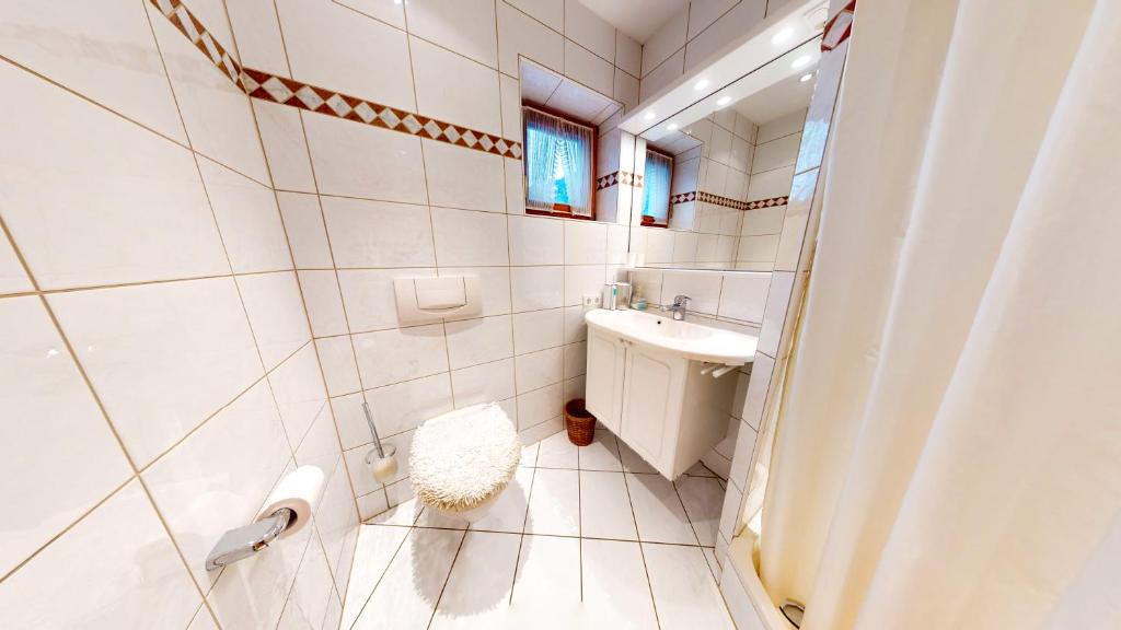 Koupelna v ubytování Ferienwohnung Dorian