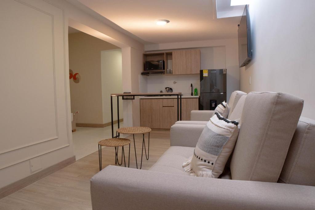 Kuchyň nebo kuchyňský kout v ubytování La Casona Hotel Boutique