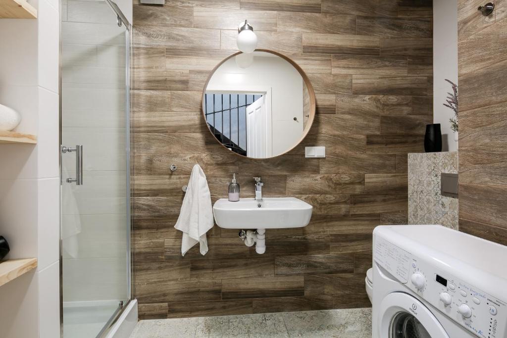 Kúpeľňa v ubytovaní Apartamenty Biatlonowe