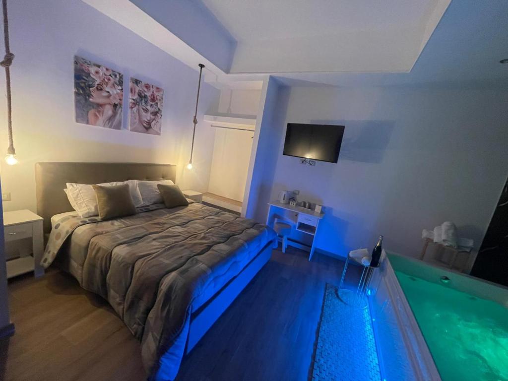 Säng eller sängar i ett rum på Relax Apartment 39