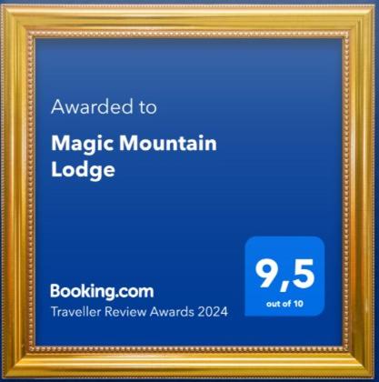Certifikát, hodnocení, plakát nebo jiný dokument vystavený v ubytování Magic Mountain Lodge