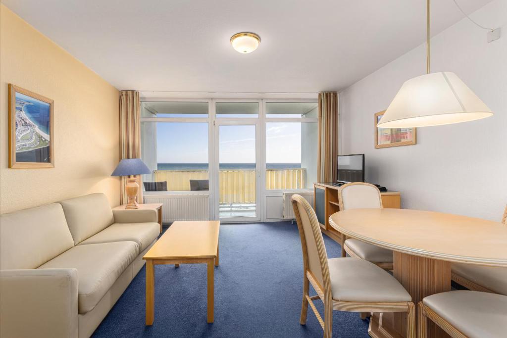 Istumisnurk majutusasutuses IFA Fehmarn Hotel & Ferien-Centrum