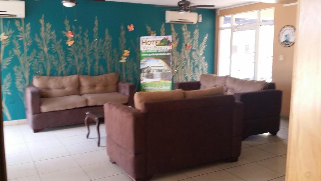 אזור ישיבה ב-Apart Hotel Pico Bonito