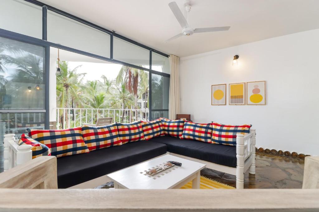 Oleskelutila majoituspaikassa Mayweather One Bedroom Apartment, with Beach Access, Malindi