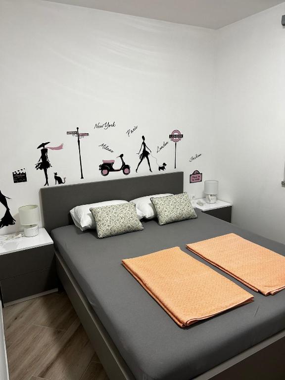 Postel nebo postele na pokoji v ubytování Apartmani Jedro